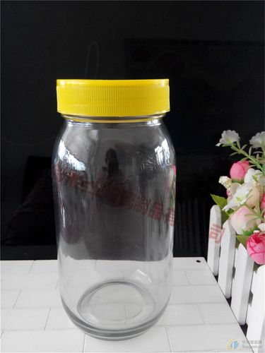 供应圆蜂蜜玻璃瓶1斤到2斤装